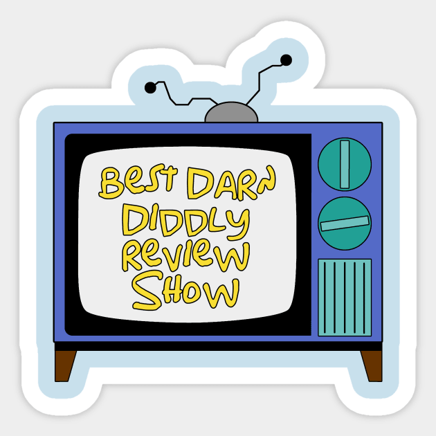 Best Darn Diddly Retro T.V. Logo Sticker by BestDarnDiddly